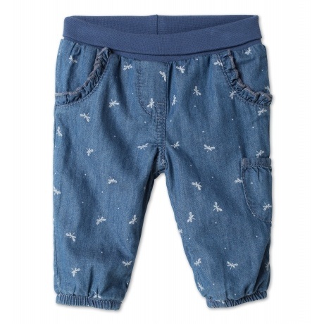 Gefütterte Erstlingshose im Denim-Look