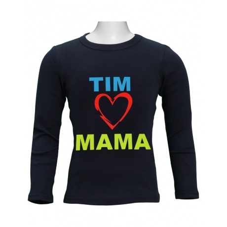 holubolu … liebt Mama in Druckschrift