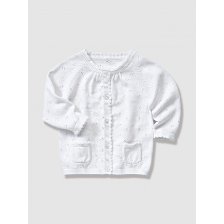 Babycardigan aus Ajourstrick