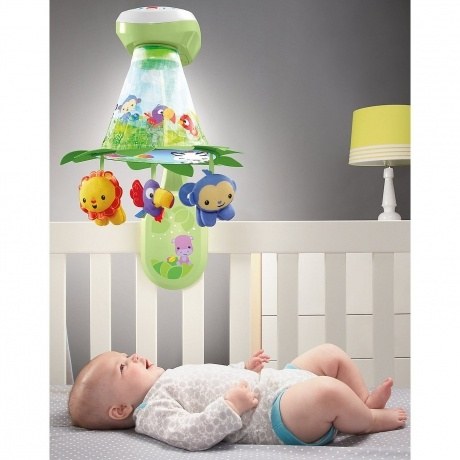 2-in-1 Rainforest Musikmobile mit Projektion