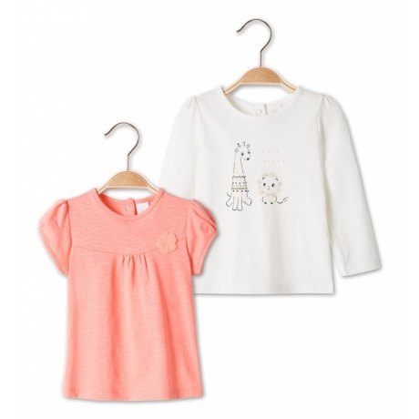 Babys 2er Pack Baby-T-Shirts aus Bio-Baumwolle