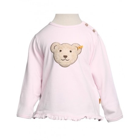 Langarmshirt mit gerüschtem Saum