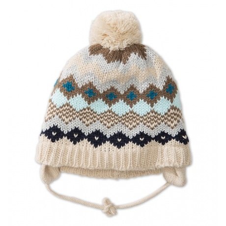 Baby Strickmütze in hellbraun