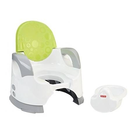 Komfort Töpfchen mit bequemer hoher Rückenlehne und Ablage für die Arme