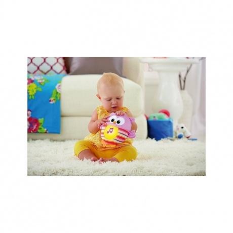 Leuchtende Kuschel-Eule, Stoffspielzeug, pink