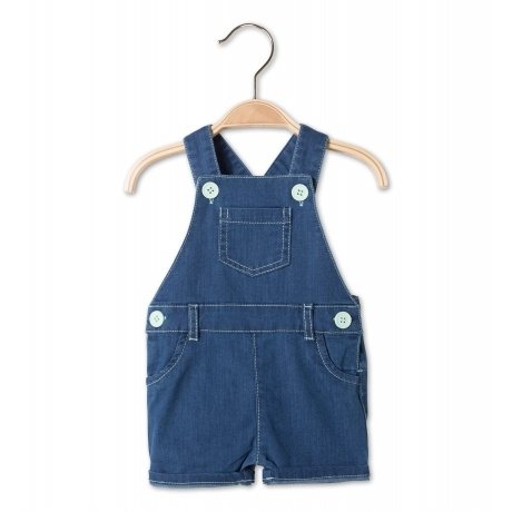 Erstlings-Latzshorts im Denim-Look