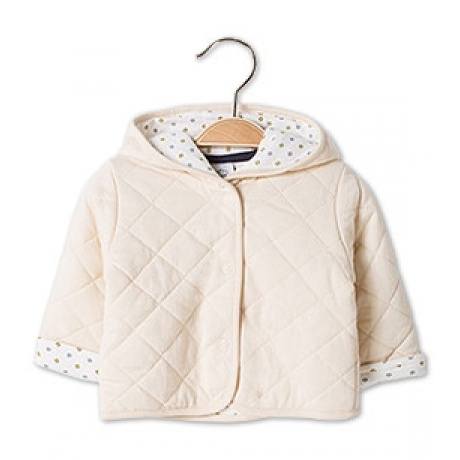 Baby Erstlingsjacke in cremefarben
