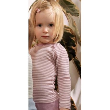 Wolle/Seide Langarm-Schlupfhemd, kbT