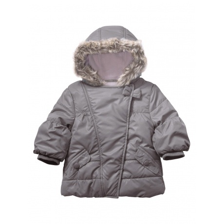 Warme Steppjacke mit Kapuze
