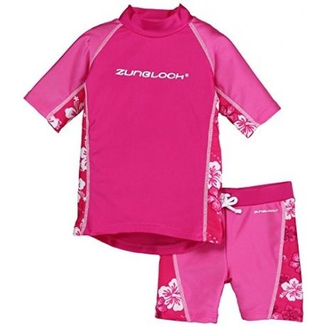 UV-Schutztop Set Hibiskus