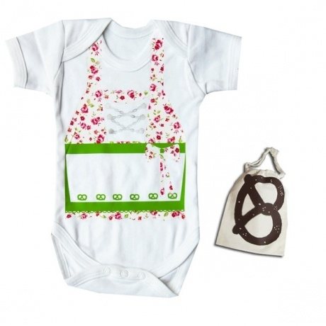 Babybody "Wiesn Dirndl Blümchen"