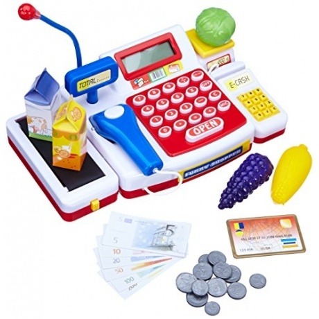 104525700 - Supermarktkasse mit Scanner Kinderspiel
