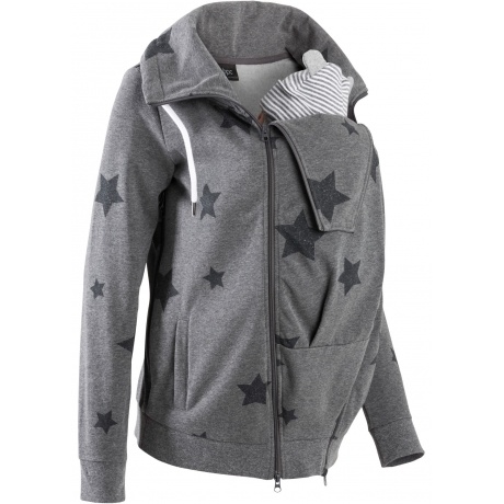 Umstands-Sweatjacke mit Babyeinsatz