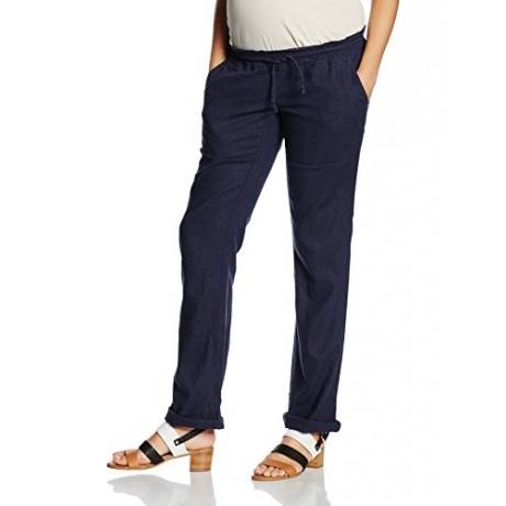 Damen Weites Bein Umstandshose MLWINNIE LINEN PANT, Gr. 42 (Herstellergröße: XL), Beige (Nomad)