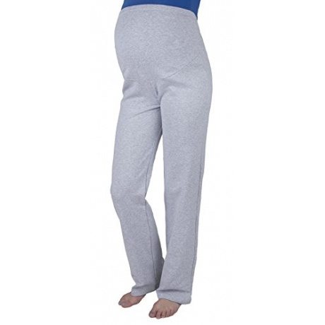 Schwangerschaftshose / Yogahose mit extra Bauch-Panel / Umstandsmode (XXL, Schwarz)