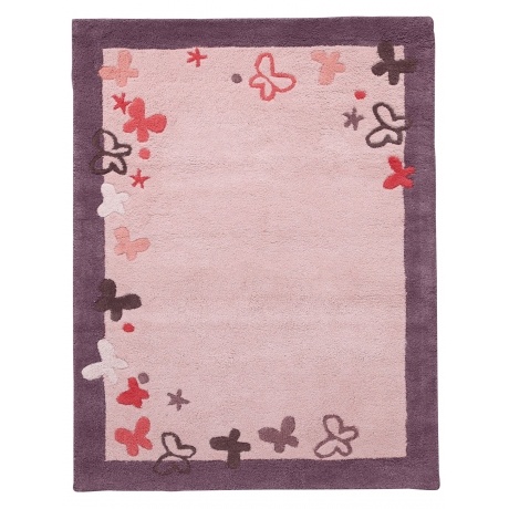 "Kinder Teppich" mit Schmetterlingen