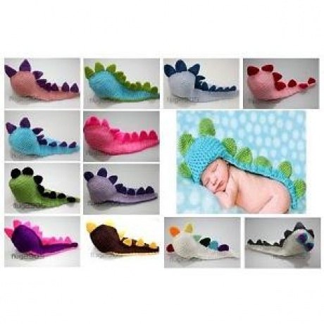 Strickmütze Dino Neugeborene