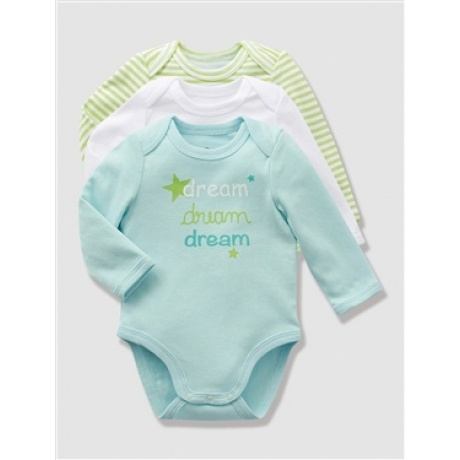 langärmelige Bio-Bodys