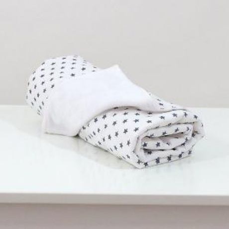 Babydecke Sterne, grau