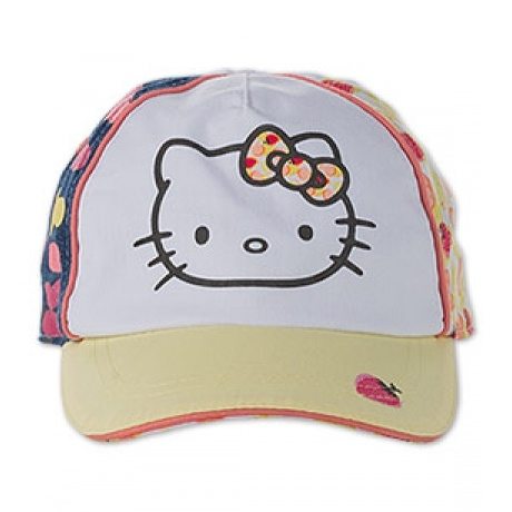 Baby Baseballcap in weiss / gelb