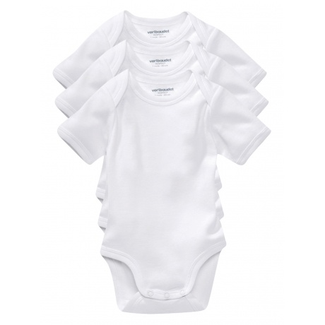 3er-Pack Kurzarm-Bodys, Schlupfform