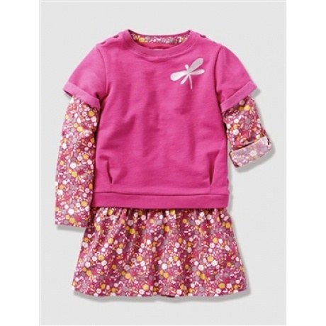 Kleid mit Rüschen-Ärmel