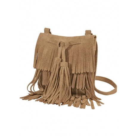 Leder-Fransentasche
