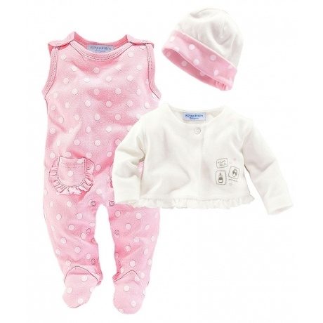 Strampler, Jäckchen & Mütze (Set, 3-tlg.)