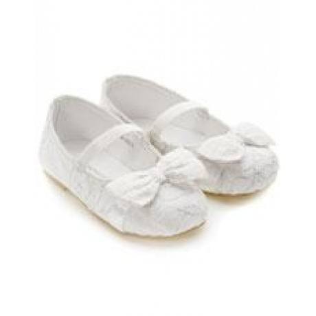 Glitzernde Baby-Laufschuhe mit Spitze