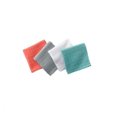 4er-Pack Wickeltücher, Bio-Kollektion