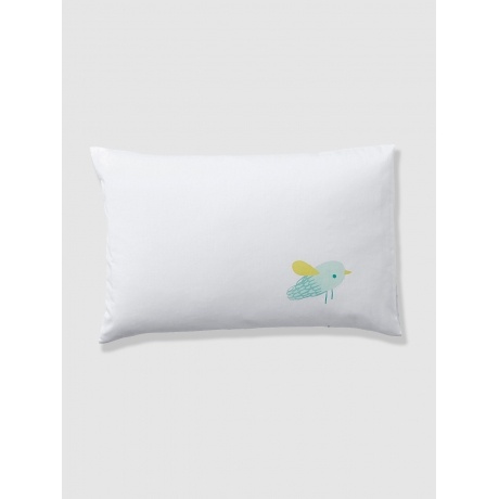 Babykissenbezug mit Vogel-Motiv
