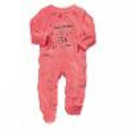 Bestickter Samtstrampler für Mädchen