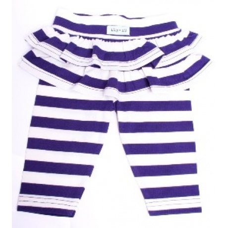 Lilly+Sid Baby Leggings mit Rock Navy Streifen