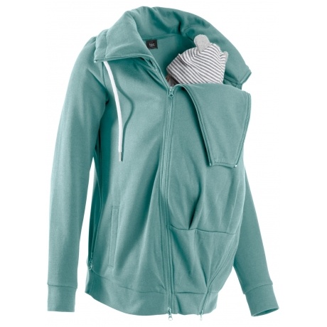 Umstands-Sweatjacke mit Babyeinsatz