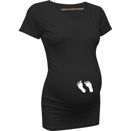 witzige Umstandsmode - T-Shirt mit Füßchen