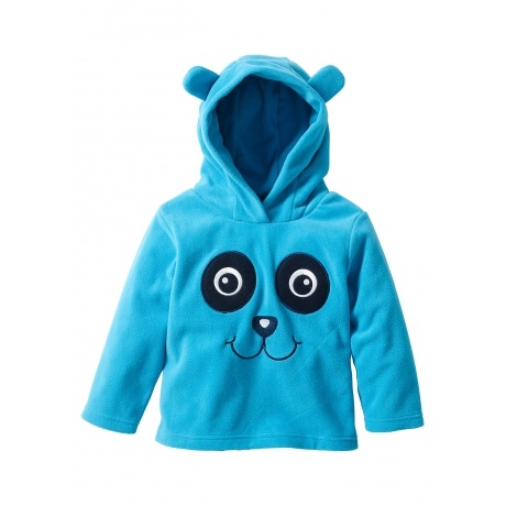 Fleecepullover mit Kapuze