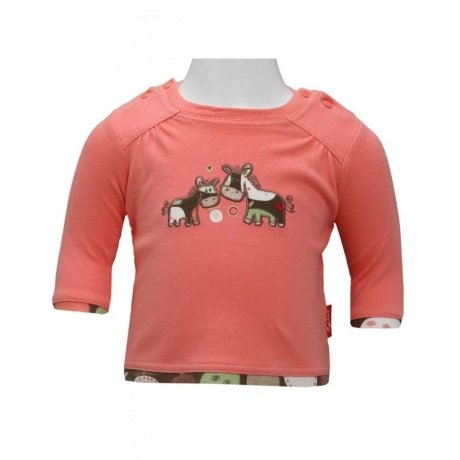 Langarmshirt mit Pferdeapplikation