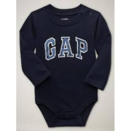 Langarm-Body mit Logo