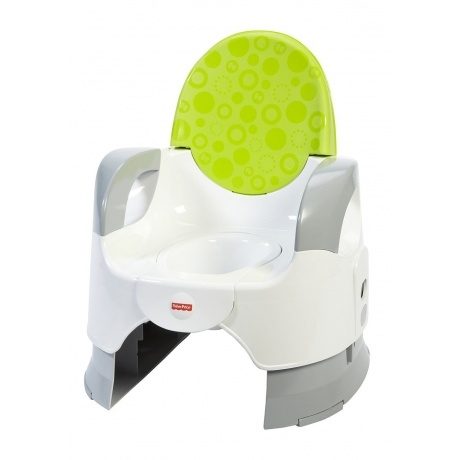 Komfort Töpfchen mit bequemer hoher Rückenlehne und Ablage für die Arme