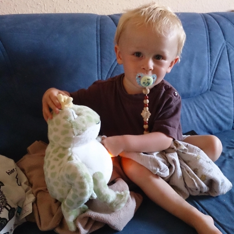 Twinkling Firefly Frog™, Kuschel Frosch Einschlafhilfe